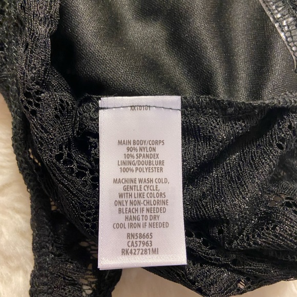 Free Press black lace sleeveless bodysuit size Small - Picture 6 of 8